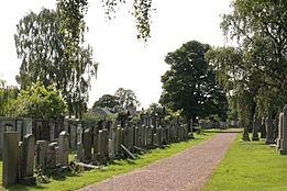 The south path in Grange Cemetery