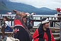 Tlingit garbed people and items at Icy Strait Point 2009