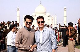 Tom Cruise visits the Taj Mahal with Anil Kapoor