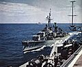 USS Higbee (DDR-806) being refueled in 1960