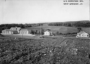 West Berkshire border station and residences 1936