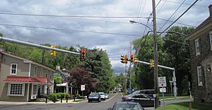 Intersection of Langhorne-Yardley Road and Stony Hill Road