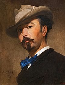 (Barcelona) Retrat del pintor Joaquim Vayreda - Antoni Caba - Museu Nacional d'Art de Catalunya