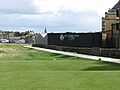 17th Hole, Old Course. The Old Course Hotel, St Andtrews2406188 9637bbe7 (cropped)
