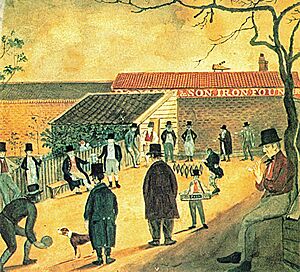 1810 Ransome & Son - painting - outdoor ten pin bowling