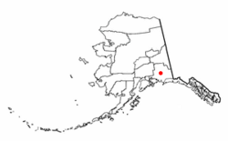 Location of Glennallen, Alaska