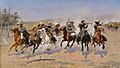 A Dash for the Timber; 1889, Frederic S. Remington