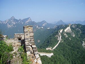 A long stretch of the Great Wall