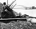 A quad-.50 caliber defends the Remagen bridge