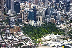 Aerial Photo of Royal Exhibition Building, Melbourne