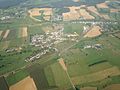 Aerial view of Bettange-sur-Mess and Dippach-Gare, Luxembourg