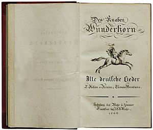 Arnim Brentano Des Knaben Wunderhorn 1806 - 1808