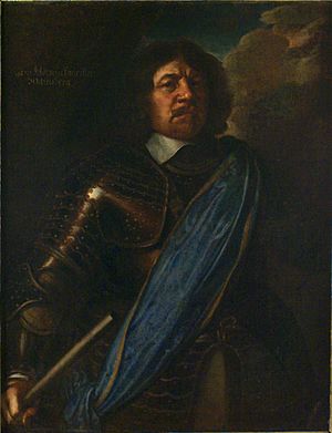 Arvid Wittenberg porträtterad 1649 av Matthäus Merian dy