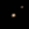 Barycentric view of Pluto and Charon 29 May-3 June by Ralph in near-true colours