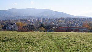 Bielsko-Biała, widok z Trzech Lipek 01