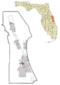 Brevard County Florida Incorporated and Unincorporated areas Melbourne Village Highlighted