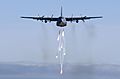 C-130E Hercules dropping flares