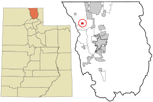 Location in Cache County and the state of Utah.