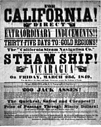 California Gold Rush handbill