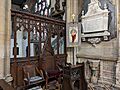 Chair on the altar in St James Church, Louth