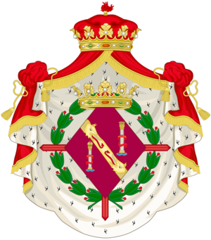 Coat of Arms of the 1st and 2nd Duchesses of Franco, Spanish Grandee