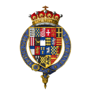 Coat of arms of Sir Robert Bertie, 1st Earl of Lindsey, KG