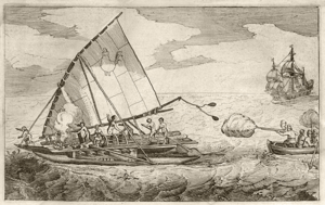 De Eendracht onderschept een Catamaran, Willem Cornelisz Schouten van Hoor (1615 - 1617)