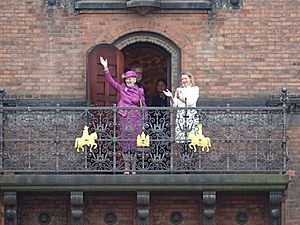 Dronning Margrethe og Sophie Hæstorp Andersen på Københavns Rådhus 03
