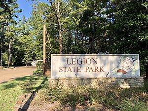 Entrance to Legion State Park