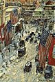 Flags on Fifty-Seventh Street 1918 Childe Hassam