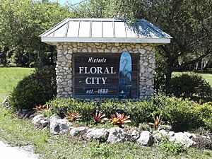 Floral City, Florida, est 1883 rock wall