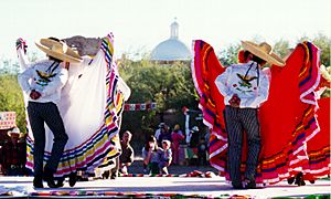 Folklórico Dancers in Front of Dome