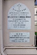 Foundation stone & final completion plaque, St Patrick's Cathedral, Auckland