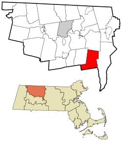 Franklin County Massachusetts incorporated and unincorporated areas Shutesbury highlighted.svg