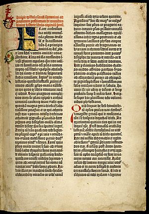 Gutenberg bible Old Testament Epistle of St Jerome