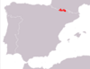 Iberoloacerta bonnali range Map.png