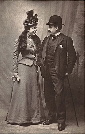 Ignacio Zuloaga and his wife Valentine Dethomas (c.1900)