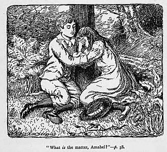 Illustrations by K. M. Skeaping for the Holiday Prize by E. D. Adams-pg-058-What is the matter Amabel