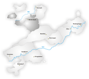 Karte Bezirk Thierstein