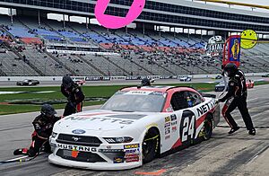 Kaz Grala Pitting at Texas Motor Speedway 2018