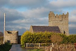 Kirkistown Castle, near Cloghy on the Ards Peninsula.