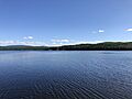 Lake Francis looking south in Pittsburg, New Hampshire, August 2019