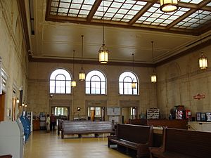 Lancaster Amtrak station interior