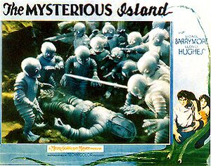 Lobby Card for the 1929 version of The Mysterious Island