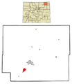 Logan County Colorado Incorporated and Unincorporated areas Atwood Highlighted