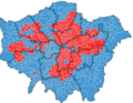 London Mayoral Election, 2008 by electoral wards
