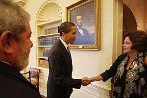 Lula Dilma and Obama