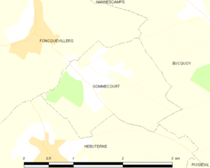 Map commune FR insee code 62375