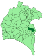 Map of Paterna del Campo (Huelva)