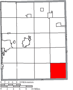 Location of Deerfield Township in Portage County